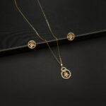 PS-2212020 - American Diamond Contemporary Pendant Set