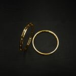 BA-2302001 - Gold Plated American Diamond 2Pcs Set Bangle