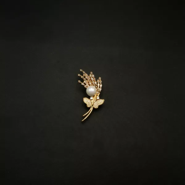 BR-2301001 - American Diamond Contemporary Brooch