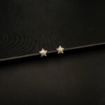 ER-2302040 - Minimalist American Diamond Flower Studs