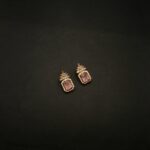 ER-2302041 - American Diamond & Pink Stones Studs