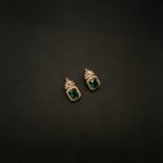 ER-2302042 - American Diamond & Green Stones Studs
