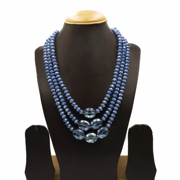 NS-2302014 - Meridian Blue & Capri Blue Swarovski Crystal Necklace