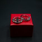 RI-2302001 - White Gold Plated King & Queen Adjustable Couple Ring