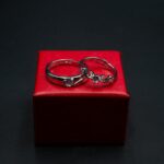 RI-2302003 - White Gold Plated Adjustable Couple Ring