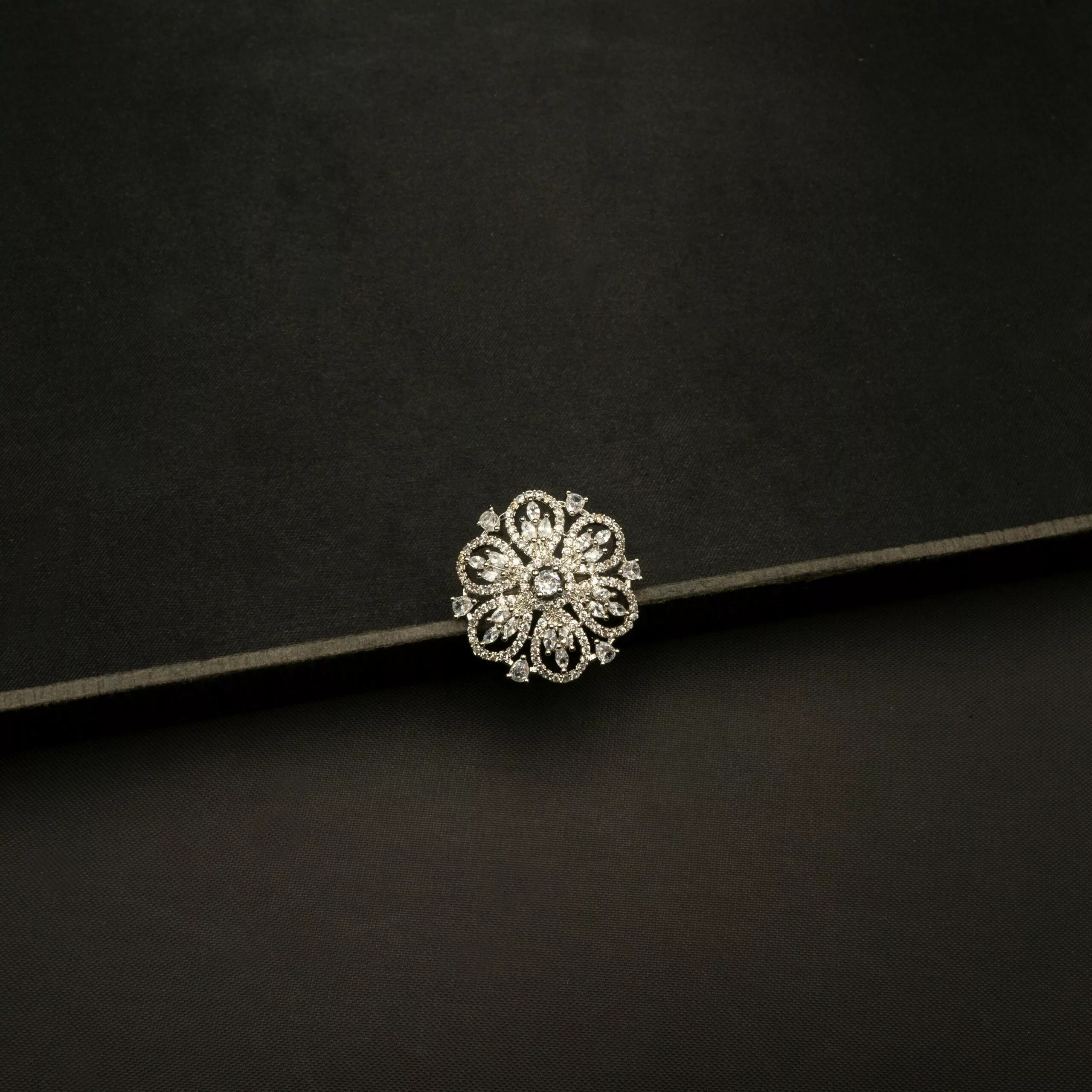 RI-2303003 - American Diamond Adjustable Statement Ring RI-2303003 - American Diamond Adjustable Statement Ring