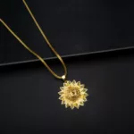 PS-2305002 - Gold Plated Traditional Pendant Necklace