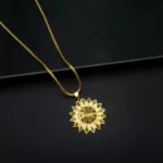 PS-2305003 - Gold Plated Traditional Pendant Necklace
