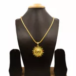 PS-2305003 - Gold Plated Traditional Pendant Necklace