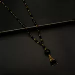 CH-2306002 - Gold Plated Black Crystal Necklace