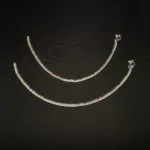 PA-2306015 - Silver Plated Multicolor Anklets