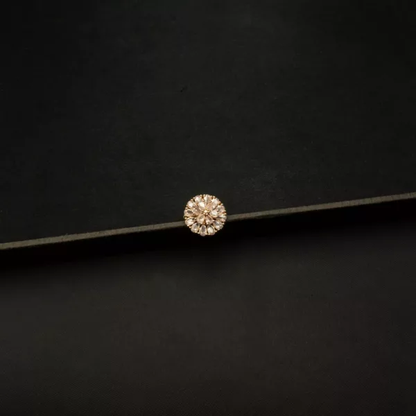 RI-2306001 - Gold Plated American Diamond Adjustable Ring