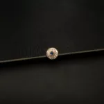 RI-2306004 - Gold Plated American Diamond & Blue Stone Adjustable Ring