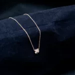 CH-2307027 - Elegant Simplicity American Diamond Contemporary Chain Locket Necklace