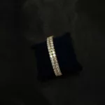 BL-2308013 - Gold Plated American Diamond Magnetic Lock Bracelet