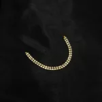 BL-2308014 - Gold Plated American Diamond Magnetic Lock Bracelet