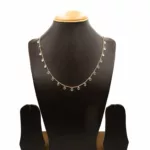 CH-2308001 - Rose Gold Plated American Diamond Chain Necklace