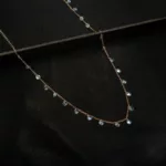 CH-2308001 - Rose Gold Plated American Diamond Chain Necklace