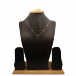 CH-2309030 - Gold Plated American Diamond Contemporary Chain Necklace