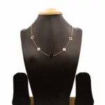CH-2309031 - Gold Plated Contemporary Chain Necklace