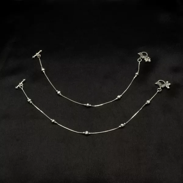 PA-2309007 - Silver Plated Anklets