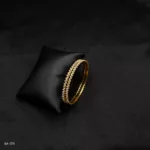 BA-018 - Gold Plated American Diamond 2 Pcs Set Bangles