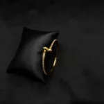 BL-2310002 - Gold Plated American Diamond Adjustable Cuff Bracelet