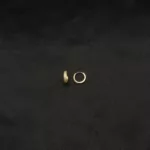 ER-2310002 - Hoop Elegance Gold Plated American Diamond Contemporary Hoops