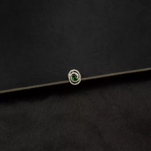 RI-2310030 - White Gold Plated American Diamond Adjustable Ring