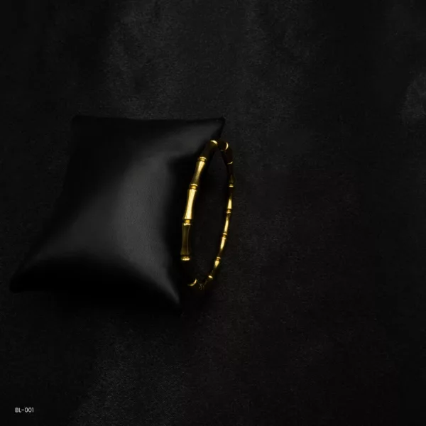 BL-001 - Gold Plated Magnetic Lock Cuff Bracelet