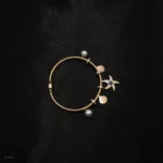 BL-009 - Stylish Magnetic Lock Evil Eye Charms Gold Plated Rope Bracelet