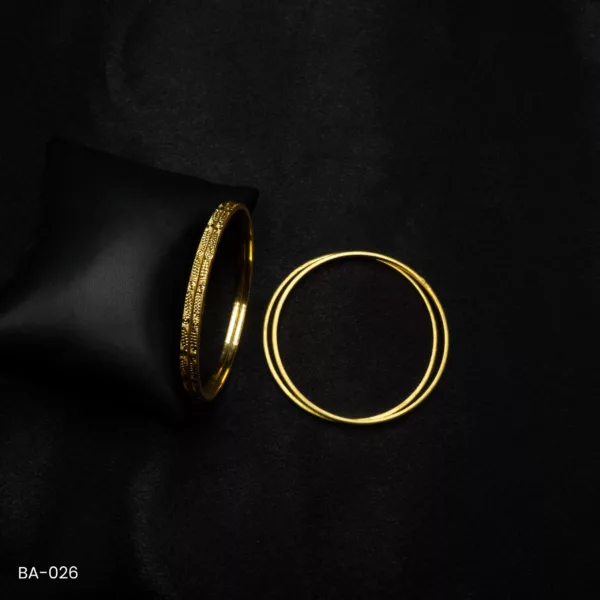 BA-026 - Gold Plated 4 Pcs Set Bangles