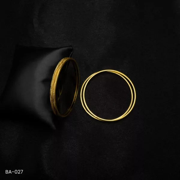 BA-027 - Gold Plated 4 Pcs Set Bangles