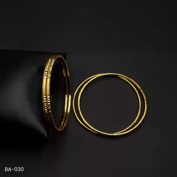 BA-030 - Gold Plated 4 Pcs Set Bangles