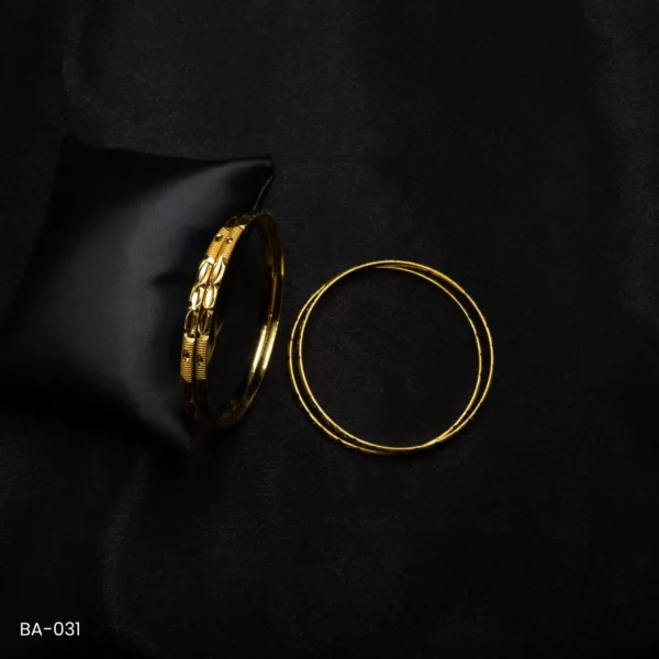 BA-031 - Gold Plated 4 Pcs Set Bangles