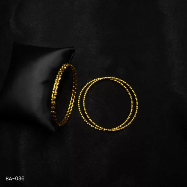 BA-036 - Gold Plated 4 Pcs Set Bangles