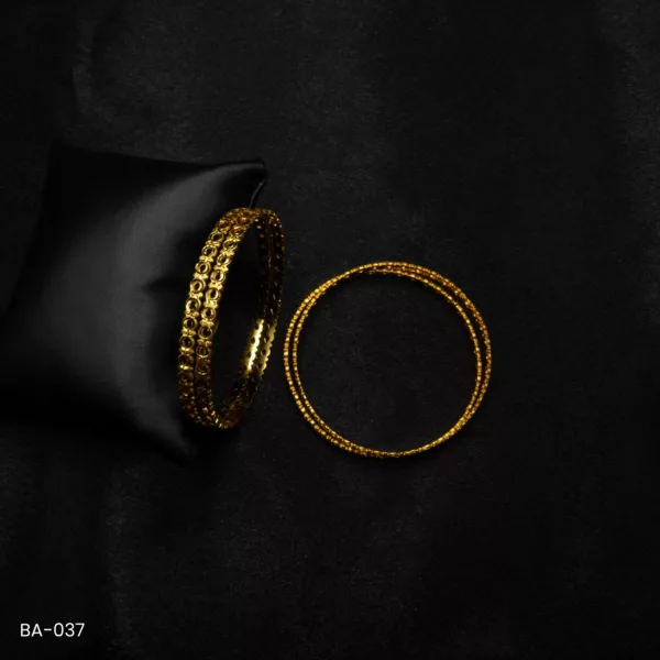 BA-037 - Gold Plated 4 Pcs Set Bangles