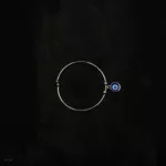 BL-016 - Minimalist Elegance Silver Plated Bracelet with Evil Eye Charm