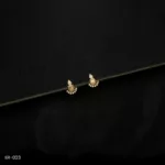 ER-023 - Golden Radiance Geometric Gold Plated Fan Earrings