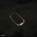 BL-039 - Rose Gold Plated American Diamond Adjustable Bracelet