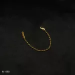 BL-093 - Minimalist Gold Plated Balls Adjustable Bracelet