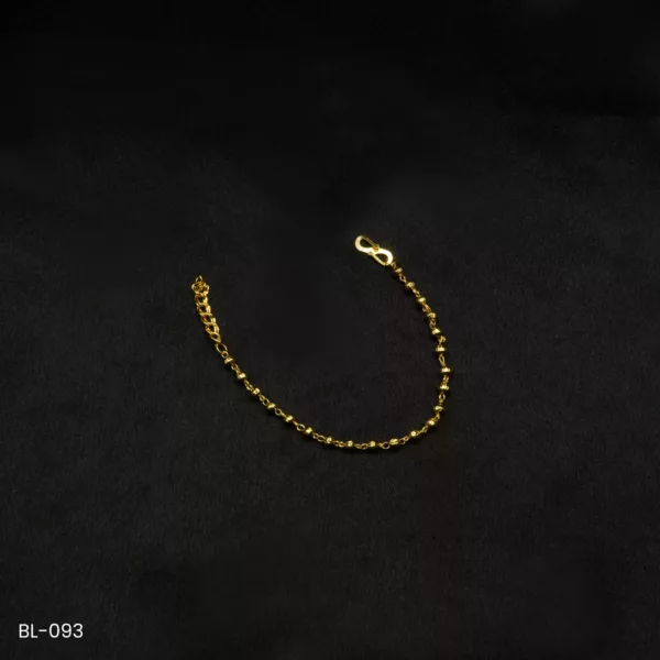 BL-093 - Minimalist Gold Plated Balls Adjustable Bracelet