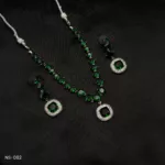 NS-082 - Emerald Essence American Diamond Party Wear Necklace Set