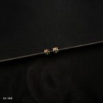 ER-149 - Vibrant Blossoms American Diamond Multicolor Flower Stud Ear Tops