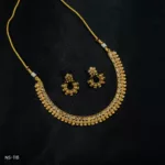NS-116 - Antique Gold Finish Temple Necklace Set