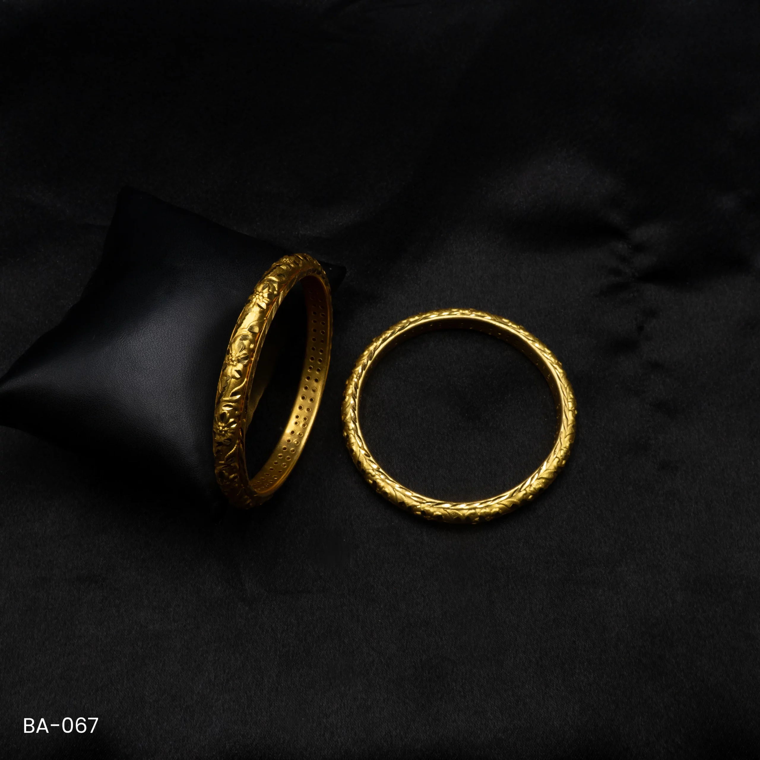 BA-067 - Gold Plated 2 Pcs Set Bangles BA-067 - Gold Plated 2 Pcs Set Bangles