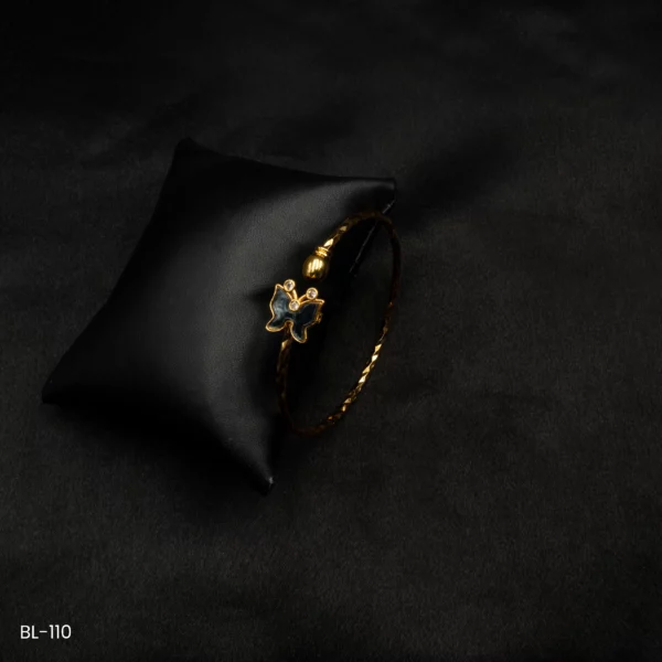 BL-110 - Nature’s Grace Gold Plated Bracelet with Enchanting Butterfly Motif