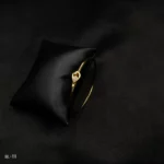 BL-111 - Golden Glamour Minimalist Teardrop American Diamond Stone Bracelet