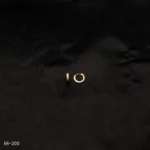 ER-200 - Classic Elegance American Diamond Gold-Plated Hoop Earrings