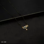 MA-048 - Gold Plated American Diamond Evil Eye Mangalsutra